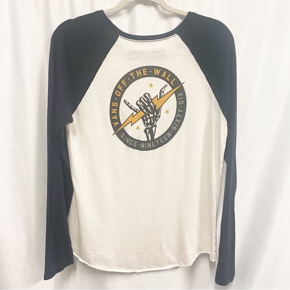 Vans Raglan Sleeve Hang Loose Lightening Bolt Oversized Tee - Picture 4 of 5